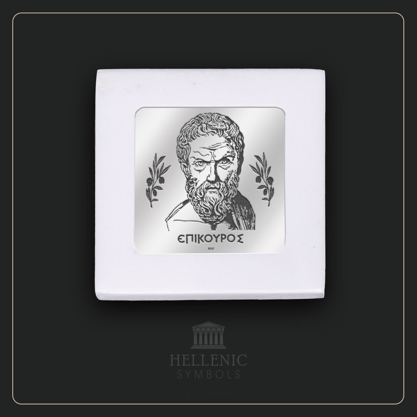 EPICURUS / Alabaster with Silver 925