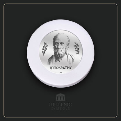 HIPPOCRATES 2D / Alabaster with Silver 925