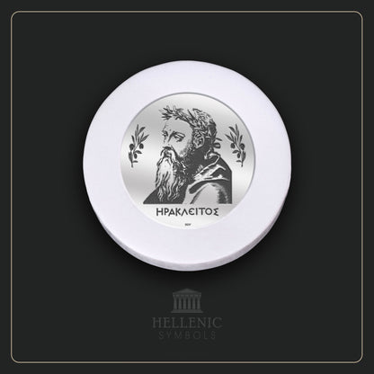 HERACLITUS / Alabaster with Silver 925