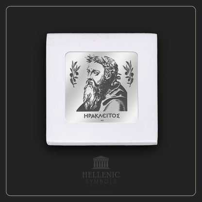 HERACLITUS / Alabaster with Silver 925