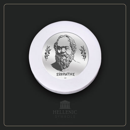 SOCRATES / Alabaster with Silver 925