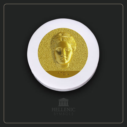 HYGEIA 3D / Alabaster with Brass